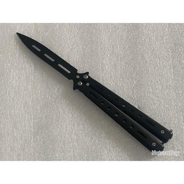 Couteau de poche L�opard m�tal ( papillon )