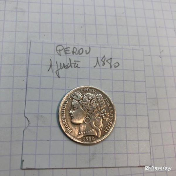 P�ROU - 1 peseta - 1880