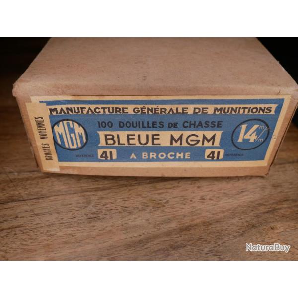 Boite de 100 douilles en 14mm � broche MGM R�f:41