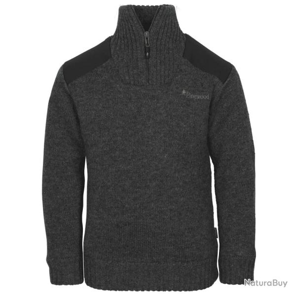 Pull Col Montant pour Enfant Gris Ouragan Pinewood - 14A