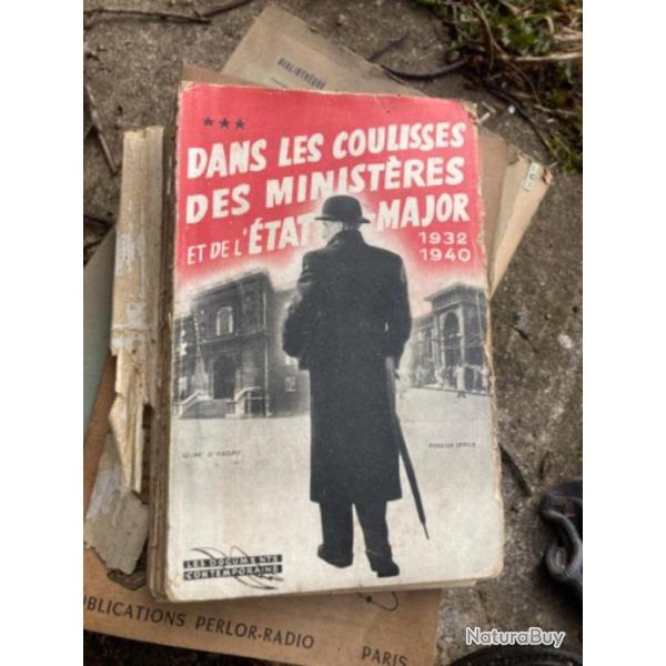 Livre dans les coulisses des minist�res et de l'�tat major 1932-1940