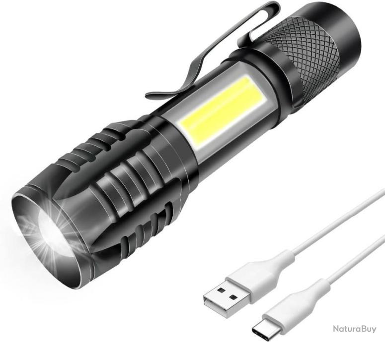 LAMPE DE POCHE,Package I--Mini lampe de poche Portable Rechargeable à