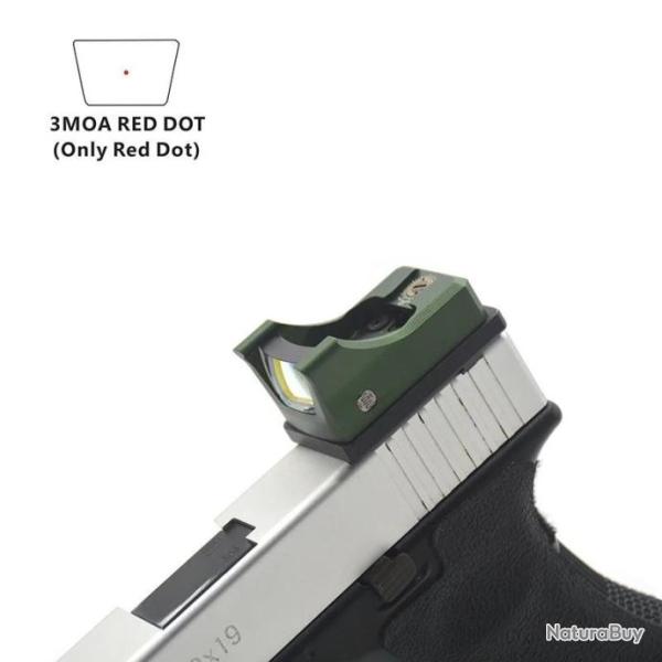 OPP Tactical Viseur Point Rouge 3 MOA M2 Verre Red Dot - LIVRAISON GRATUITE !!