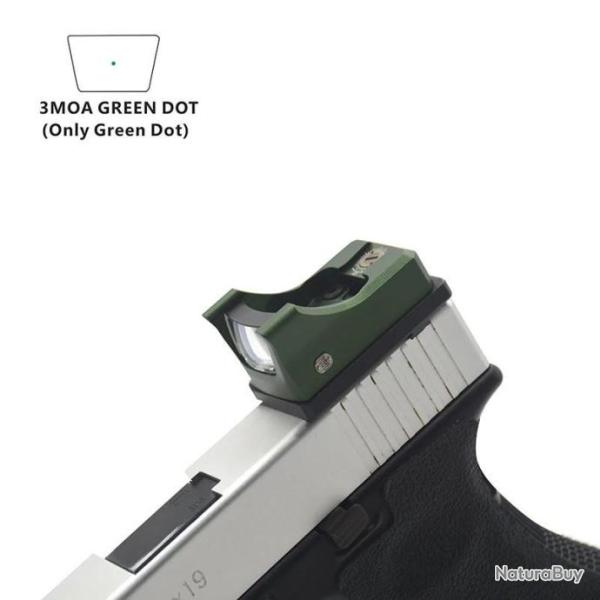 OPP Tactical Viseur Point Rouge 3 MOA M2 Vert Green Dot - LIVRAISON GRATUITE !!
