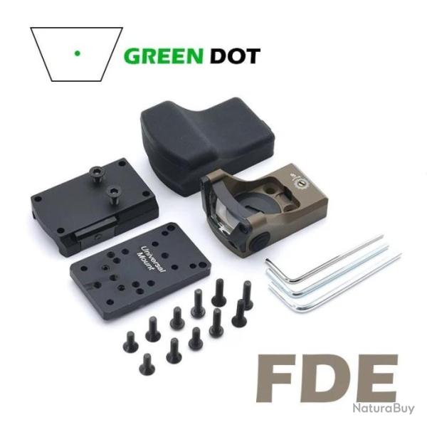 OPP Tactical Viseur Point Rouge M1 Green Dot FDE - LIVRAISON GRATUITE !!