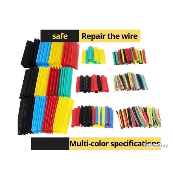 Lot 328 gaines thermor�tractables couleur