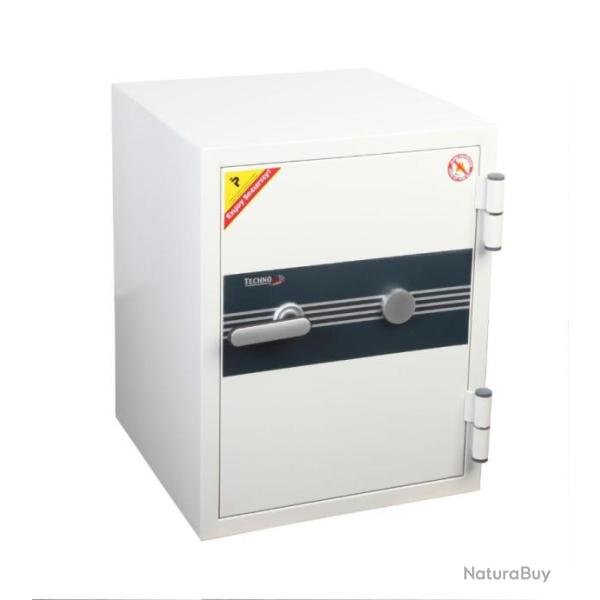 NOUVEAU !! ARMOIRE IGNIFUGE A CLE 50 L POUR PROTECTION DES PAPIERS - 60 NGS - TECHNOFIRE