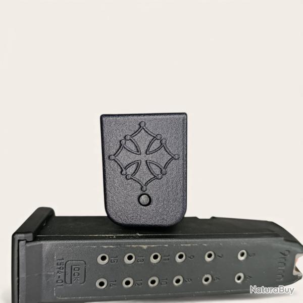 Talon de Chargeur pour Glock avec la Croix Occitane