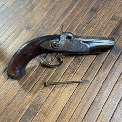 PISTOLET DE VOYAGE &Agrave; PERCUSSION