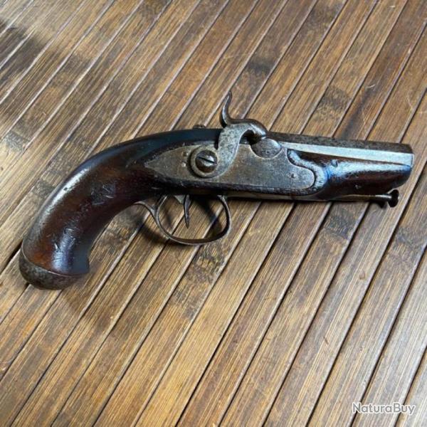 PISTOLET DE VOYAGE � PERCUSSION