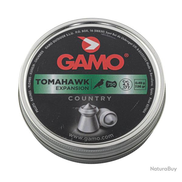 Plombs Gamo Tomahawk Expansion calibre 4.5 mm