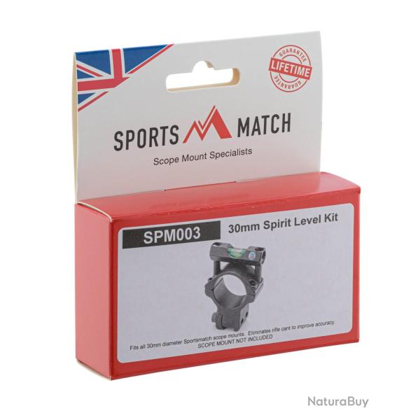 Collier Sports Match pour montage lunette 30mm avec niveau � bulles