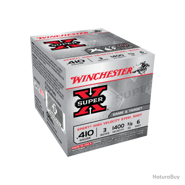 Cartouches Winchester Steel Xpert 11 g - Cal.410/76 par 25 - Par 10