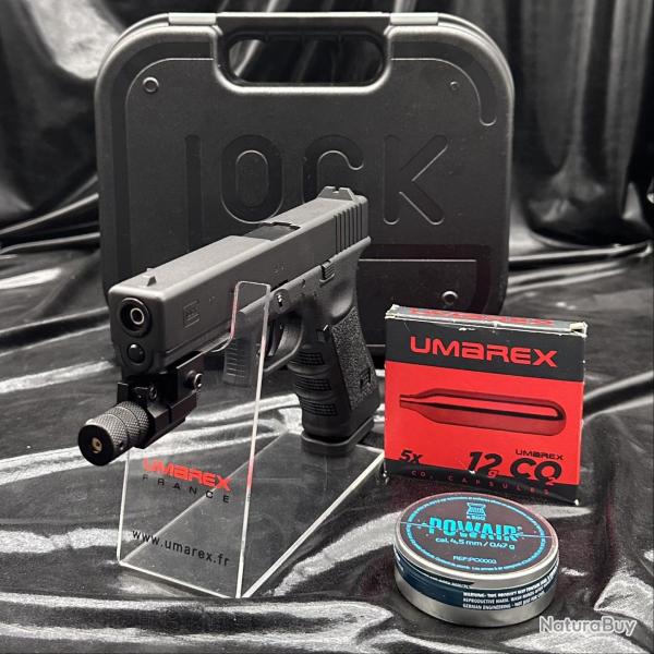Nouveau GLOCK 17 - "Pack laser pr�t � tirer" - Cal. BBs 4.5 et 4.5mm plomb