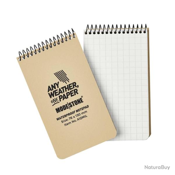 Carnet tout-temps 100 pages 76 x 130 cm tan