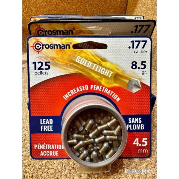 1 BOITE PLOMBS PENETRATOR GOLD FLIGHT C4.5 X125 CROSMAN