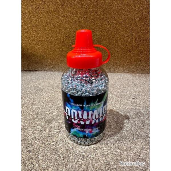 1 BOUTEILLE BILLES ACIER BB'S C4.5 X 3000 POWAIR