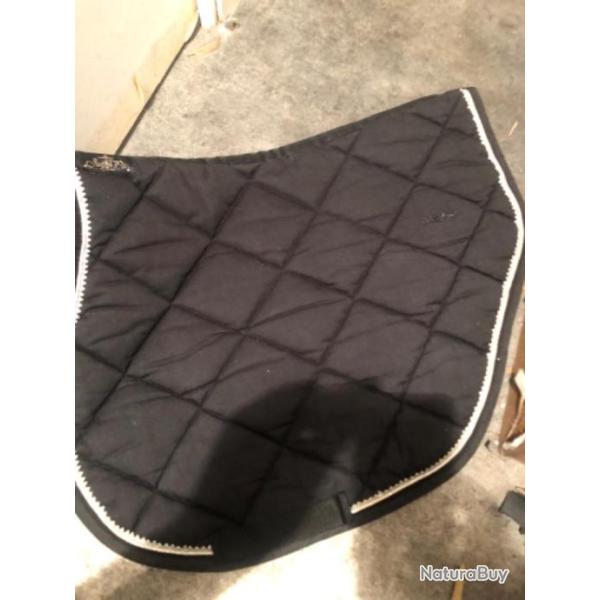 1 tapis de selle cheval noir argent �quitation occasion