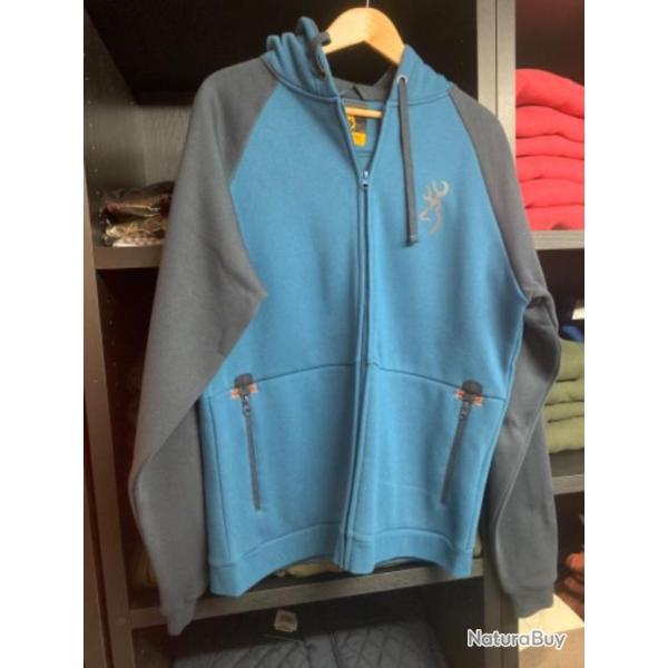 *Veste browning zip blues ts