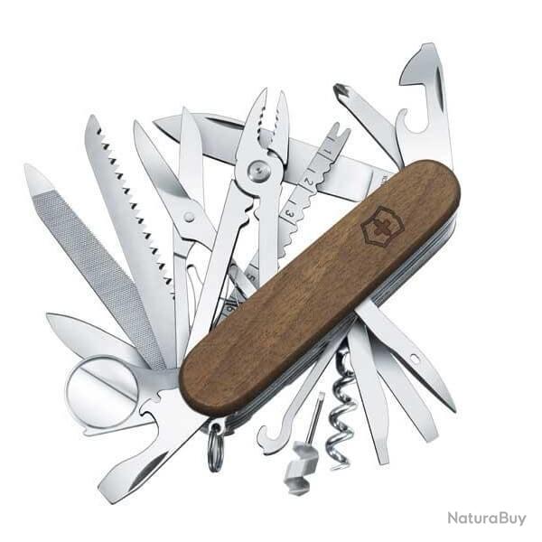 1.6791.63 couteau suisse Victorinox Swisschamp noyer avec loupe