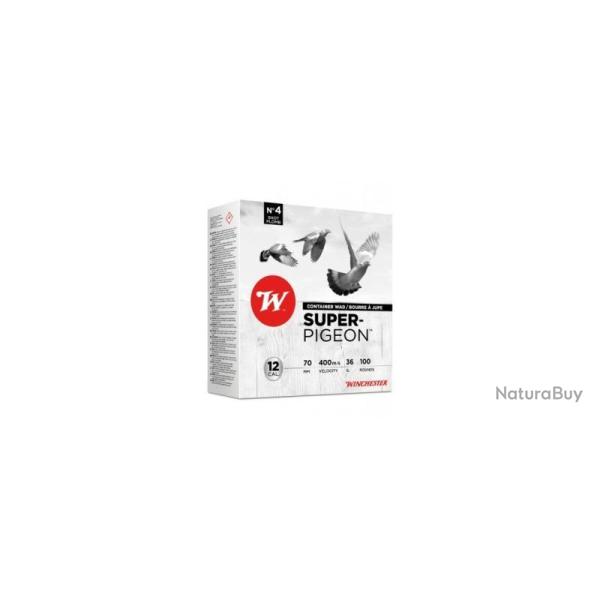 CARTOUCHES PACK WINCHESTER SUPER PIGEON CAL 12 70 36G PLOMB X100