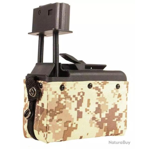 AmmoBox M249 auto 1500 Billes Digital Desert (Cybergun / A&K)