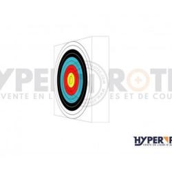 Butte 30 x 30 cm en mousse haute densit&eacute; pour tir au pistolet arbal&egrave;te