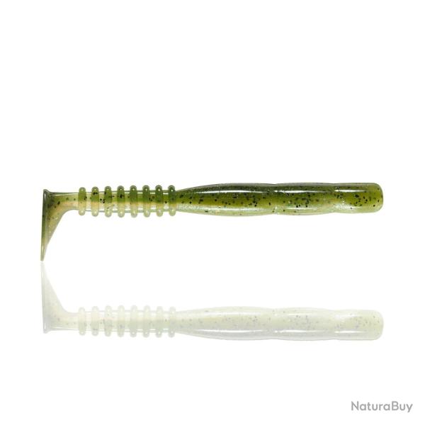 Leurre Souple Reins Fat Rockvibe 3,25" - 8,5cm 8,5cm B16 - Dos Vert par 6