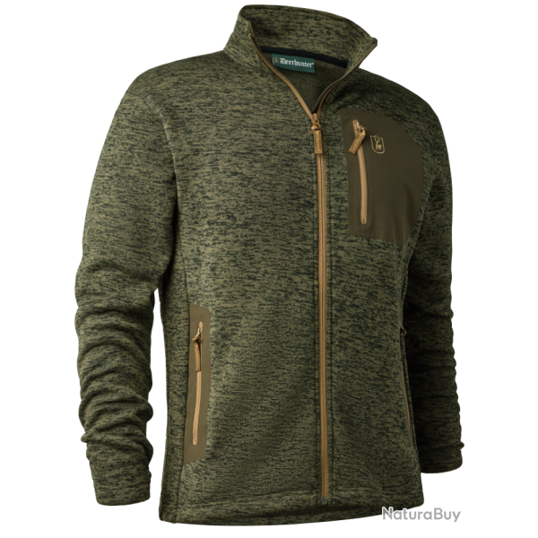 Veste Sarek tricot�e Kaki DEERHUNTER
