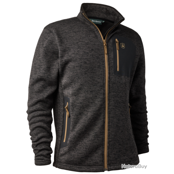 Veste Sarek tricot�e Noir DEERHUNTER