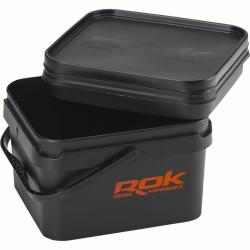 Kit : Seau 10L Noir + Cuvette Int&eacute;gr&eacute;e Rok