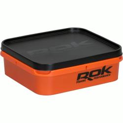 Boite Carree 6L Xl Orange + Couvercle Rok