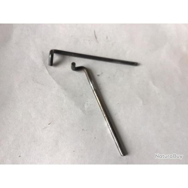 VENDU PAR LE-CUIRASSIER PAIRE DE TIGES GUIDE DE FUSIL SUPERPOS�  BERGERON CAL 12