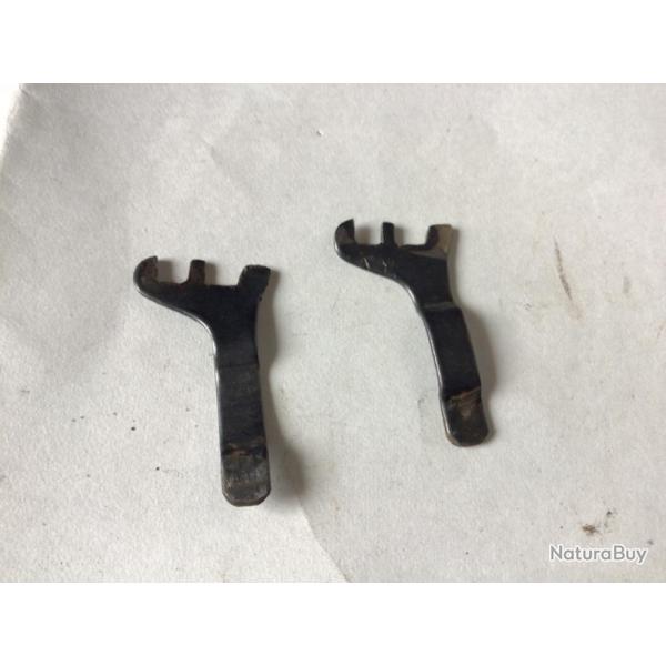 VENDU PAR LE-CUIRASSIER PAIRE DE RELAIS D�TENTES  DE FUSIL SUPERPOS�  BERGERON CAL 12