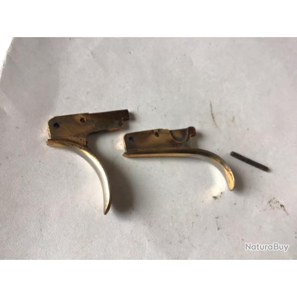 VENDU PAR LE-CUIRASSIER PAIRE DE D�TENTES  DE FUSIL SUPERPOS�  BERGERON CAL 12