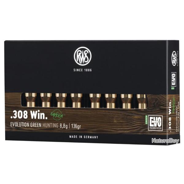 RWS EVO GREEN SHORT RIFLE 308 WIN 139GR 9G
