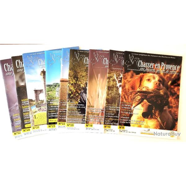 Revue - Chasser en Provence- N� 8- 10-18- 20- 22- 23- 39- 48- 52