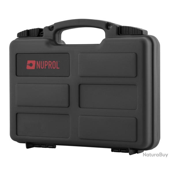 MALETTE ARME DE POING NOIR NUPROL 31X25X8 MOUSSE PREDECOUPEE