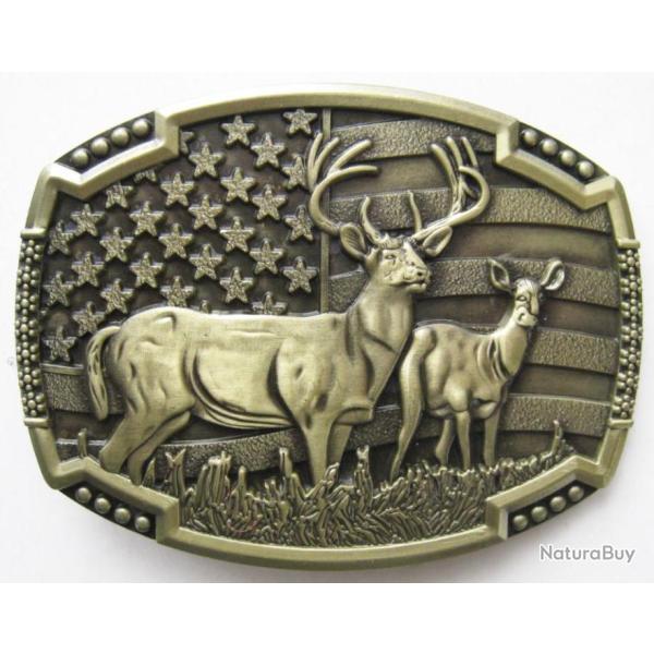 BOUCLE DE CEINTURE CERF - Ref.82