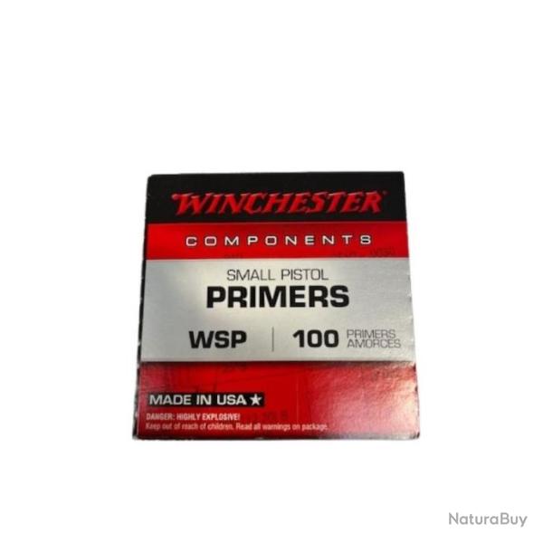 Amorces WINCHESTER small pistol par 1000