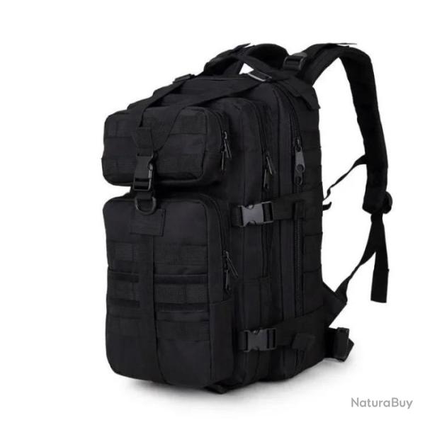 Macroupta Sac A Dos Tactique 35L Noir  - LIVRAISON GRATUITE !!
