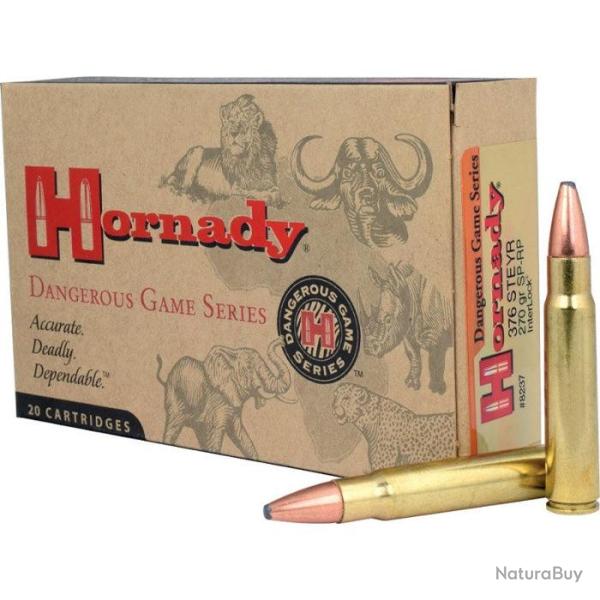 Balles Hornady Dangerous Game 376 STEYR 270GR SP-RP