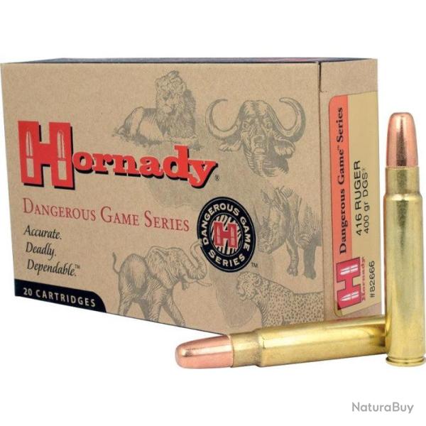Balles Hornady Dangerous Game 416 Ruger 400GR DGS