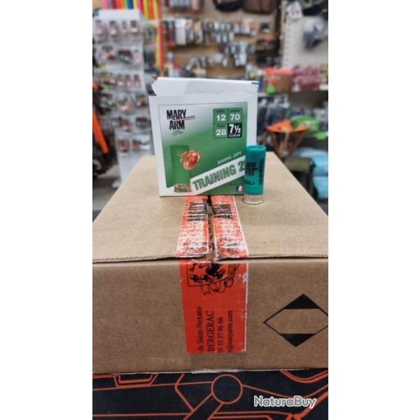 Wahoo ! Mary Arm training - 1 carton de 250 cartouches trap - Cal.12 28gr 7 1/2