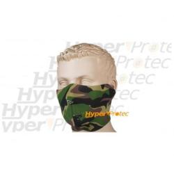 Bas de masque de protection n&eacute;opr&egrave;ne camouflage