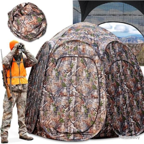 Affut de Chasse Tente de Chasse Camouflage Transparent Fentre Tir Fusil Chasse