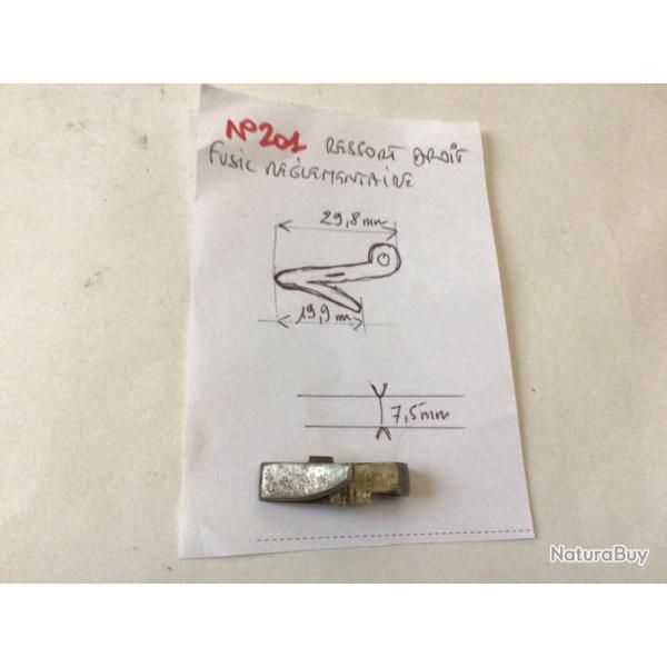 VENDU PAR LE-CUIRASSIER N201 RESSORT  DE PLATINE DE FUSILS  RGLEMENTAIRES TYPE 1822 AN9 DIVERS