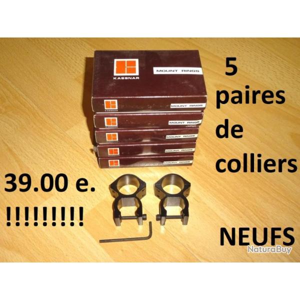 LOT 5 paires de colliers NEUFS KASSNAR � 39.00 Euros !!!! - VENDU PAR JEPERCUTE (b12679)