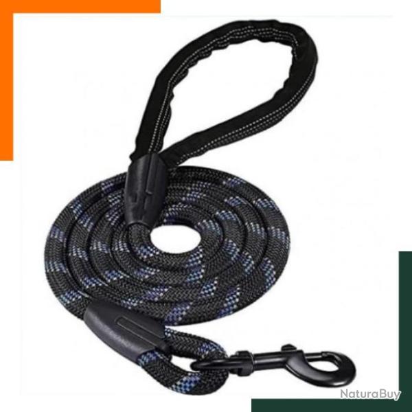 Laisse pour chien 152 cm - Noir - Livraison rapide