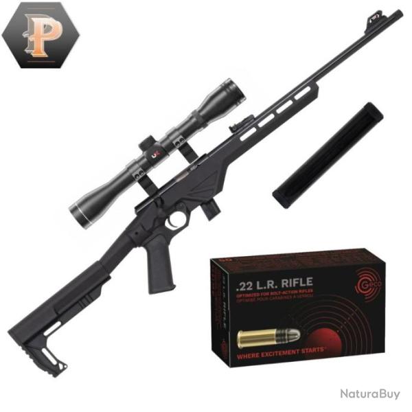 Carabine Citadel Trakr Cal.22LR + lunette 4x32 + Moderateur de son + 50 Munitions